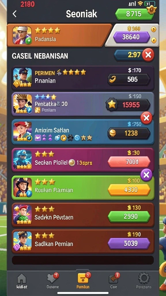 9zkgames - Tampilan antarmuka yang ramah pengguna.