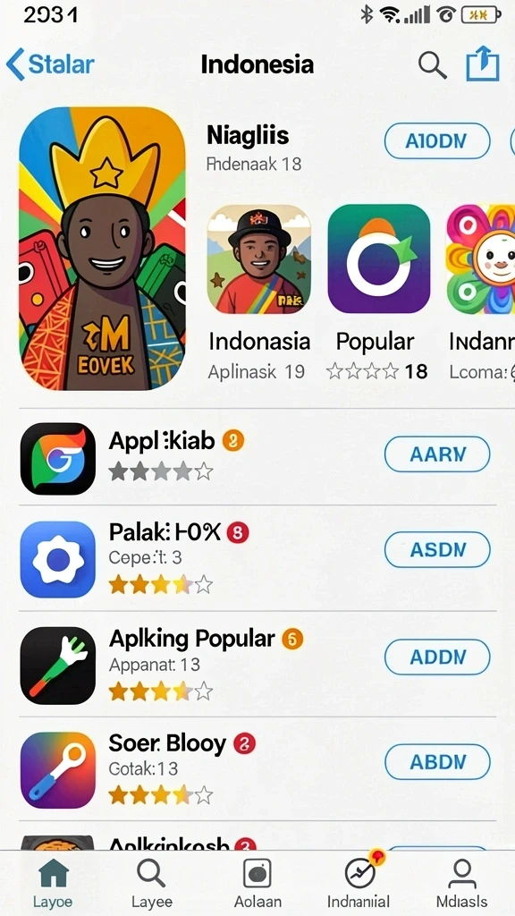 merdekawin - Desain karakter yang unik dan berwarna-warni.